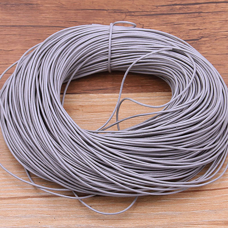 5 Meters/Lot 1.5-3mm 2021 New 10 Color Genuine Cow Leather Round Thong Cord DIY Bracelet Findings Rope String For Jewelry Making