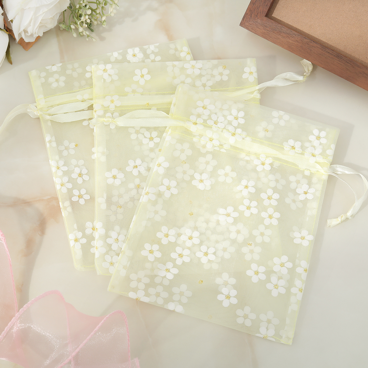 Organza bronzing storage bag jewelry food cosmetics gift bag