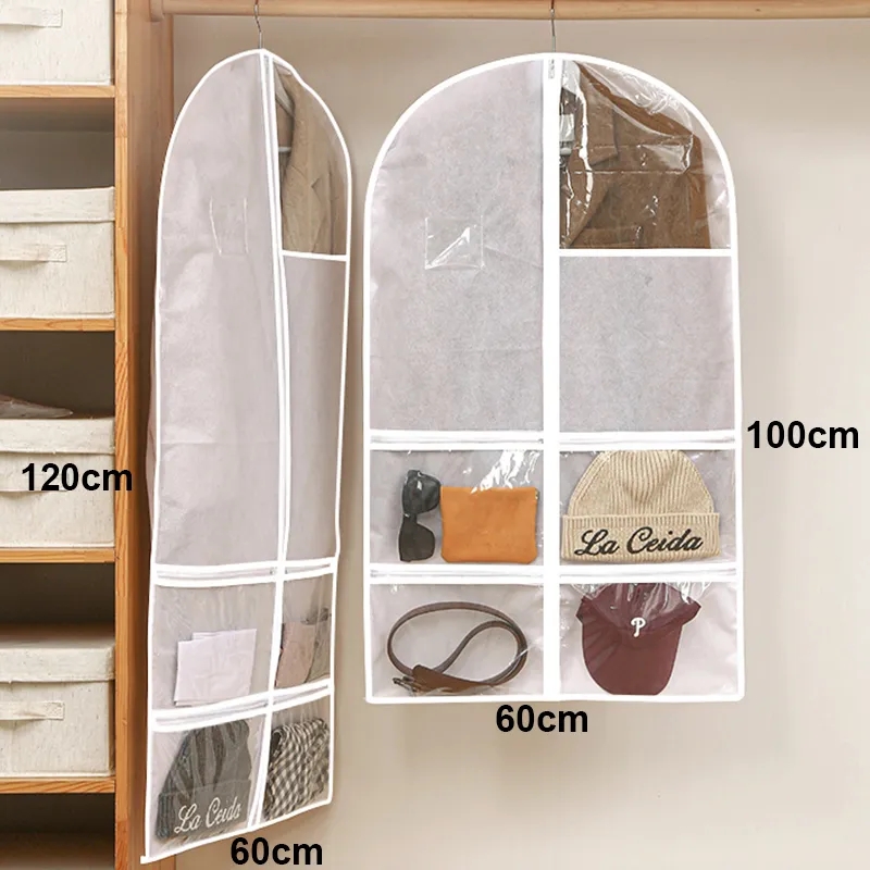 Breathable Suit Bags Garment Bag for Dance Costume Hanging Clothes Cover for Travel and Closet Storage With Zipper Pockets