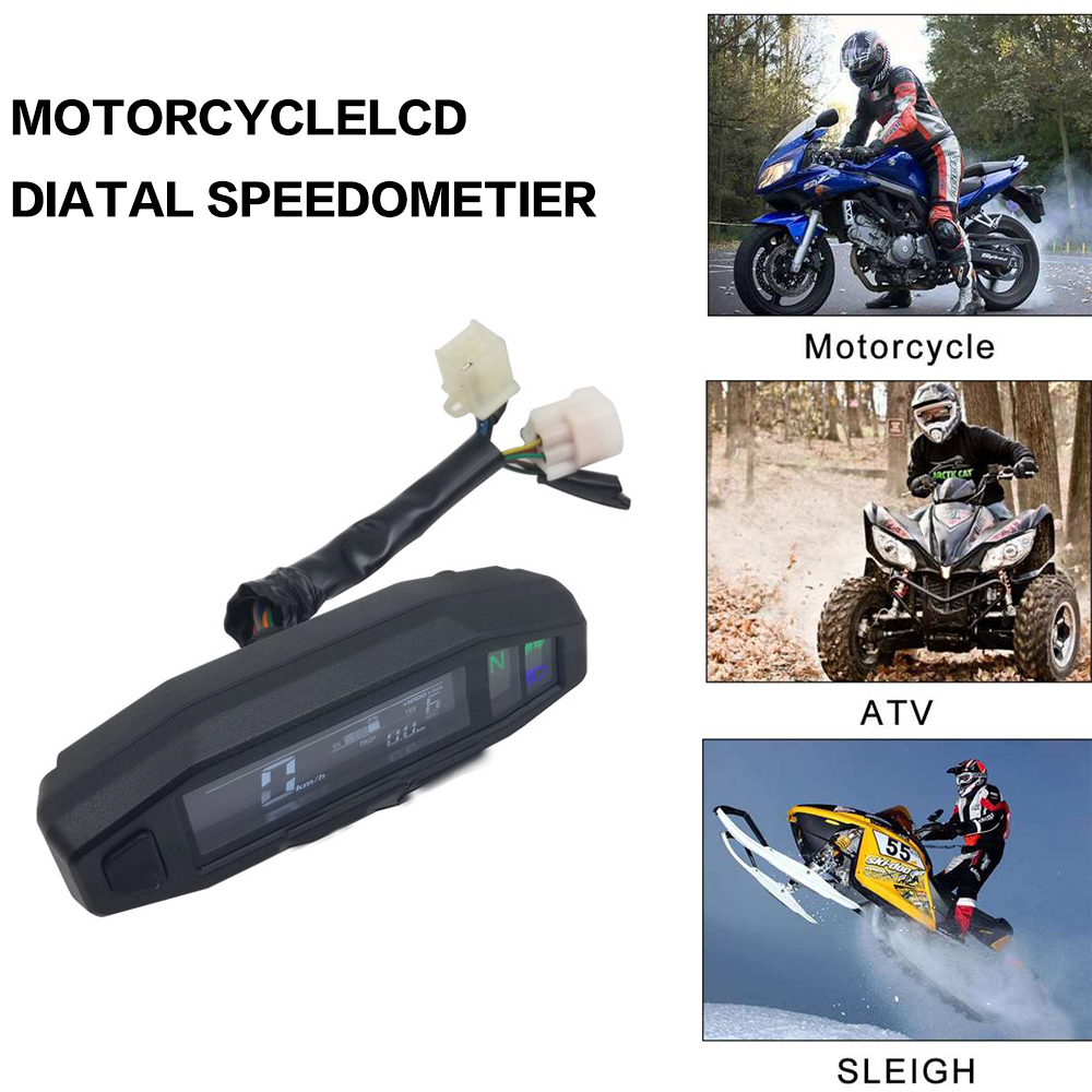 Motorcycle Speedometer Instrument Odometer Tachometer Dashboard Oil Gauge LCD Digital Dash Indicator For Russian KR200 KR 200