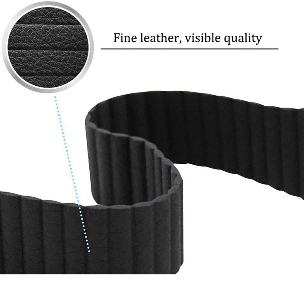 Loop Leather Strap for HUAWEI WATCH 3 GT 2 46mm 42mm Band Bracelet for HONOR ES GS Pro Magnetic Wrist Belt 20mm 22mm Watchbands