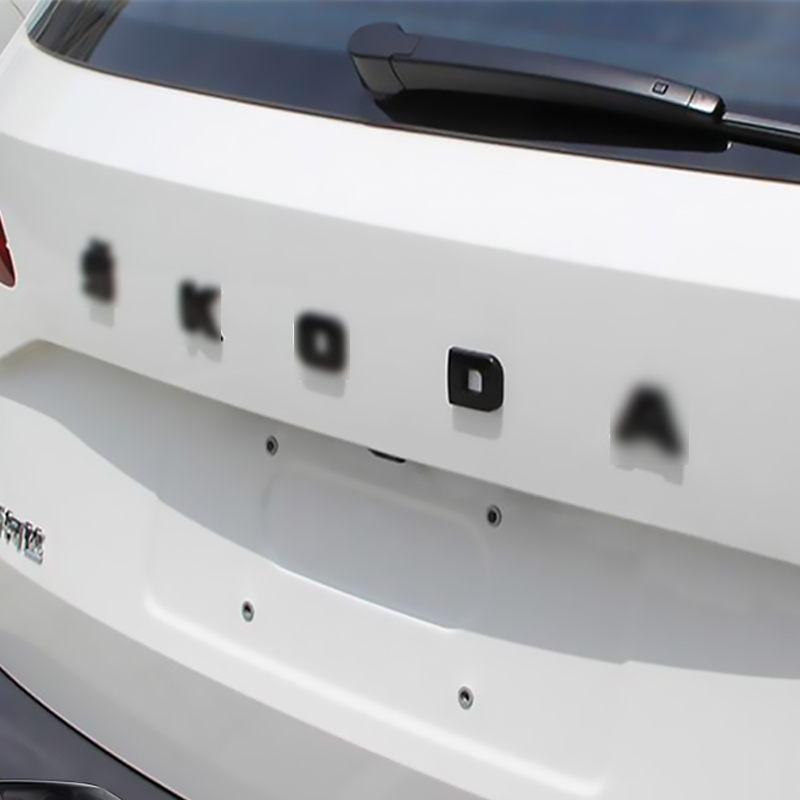 Car Logo Covering Modified Sports Black Front Rear Badge Emblem Trim Stickers For Skoda Superb Kodiaq Octavia Karoq Accessories