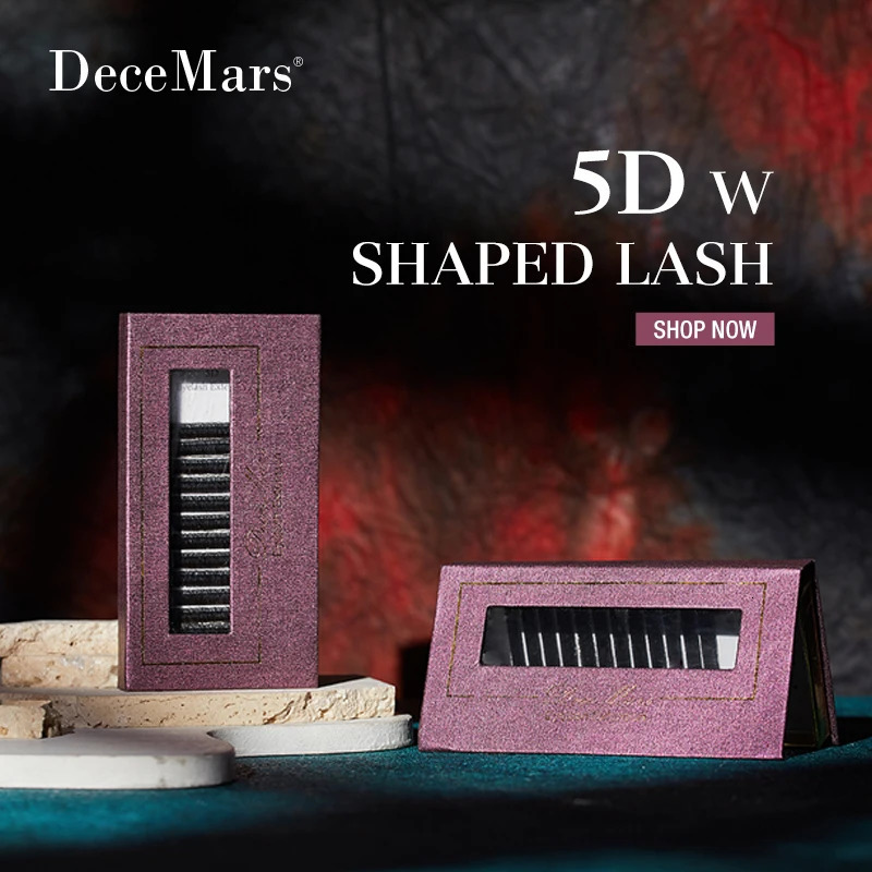 DeceMars 5D - W Shaped Eyelash Extension 12line/Tray 240624