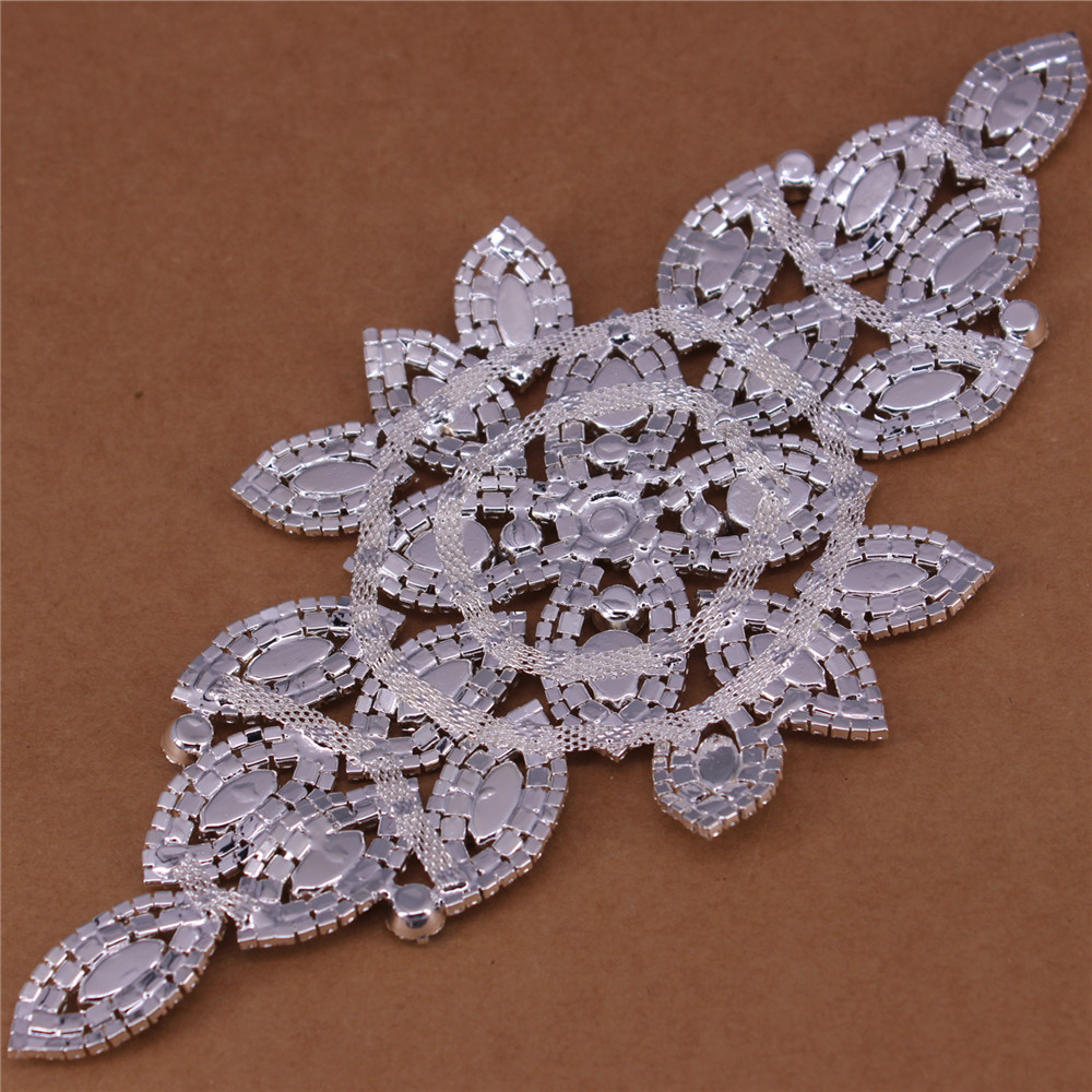 AB Crystal Rhinestones Patch For Garment DIY Jewelry Sewing On Round Rhinestone Applique With Handmade