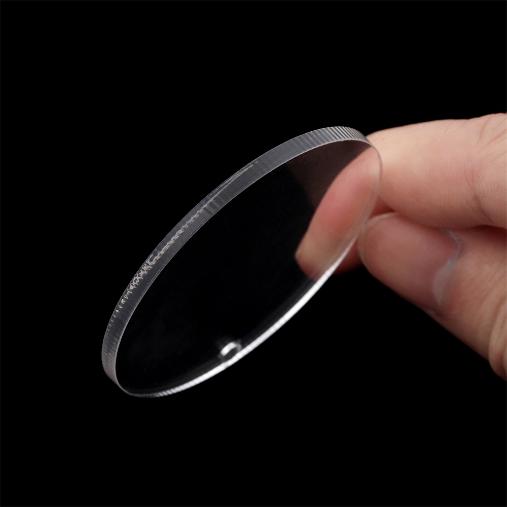 10Pcs/Lot Round Acrylic Clear Circle Discs Heart Shape Acrylic Blank Keychain Pendants for DIY Jewelry Making Accessories