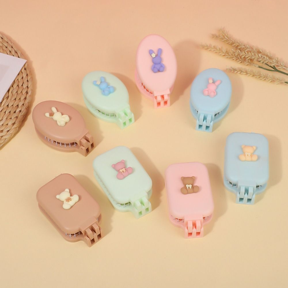 Ins Adorable Mini Massage Comb Practical Foldable Hair Styling Tools Multifunctional Portable Cosmetic Mirror