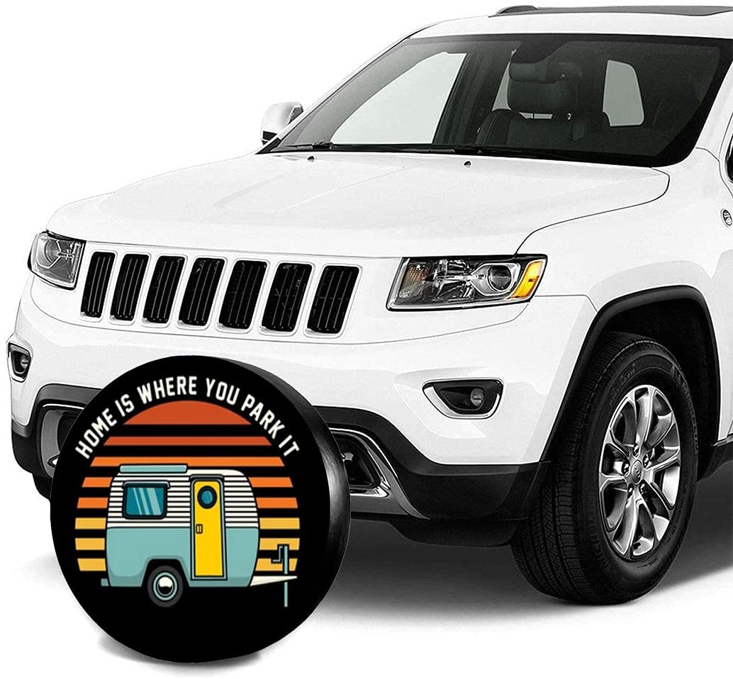 DSTARYZ Funny Campervan Spare Tire COVER CAR PVC Thickening Leather for Car, Trailer, RV, SUV, Truck and Many Veh
