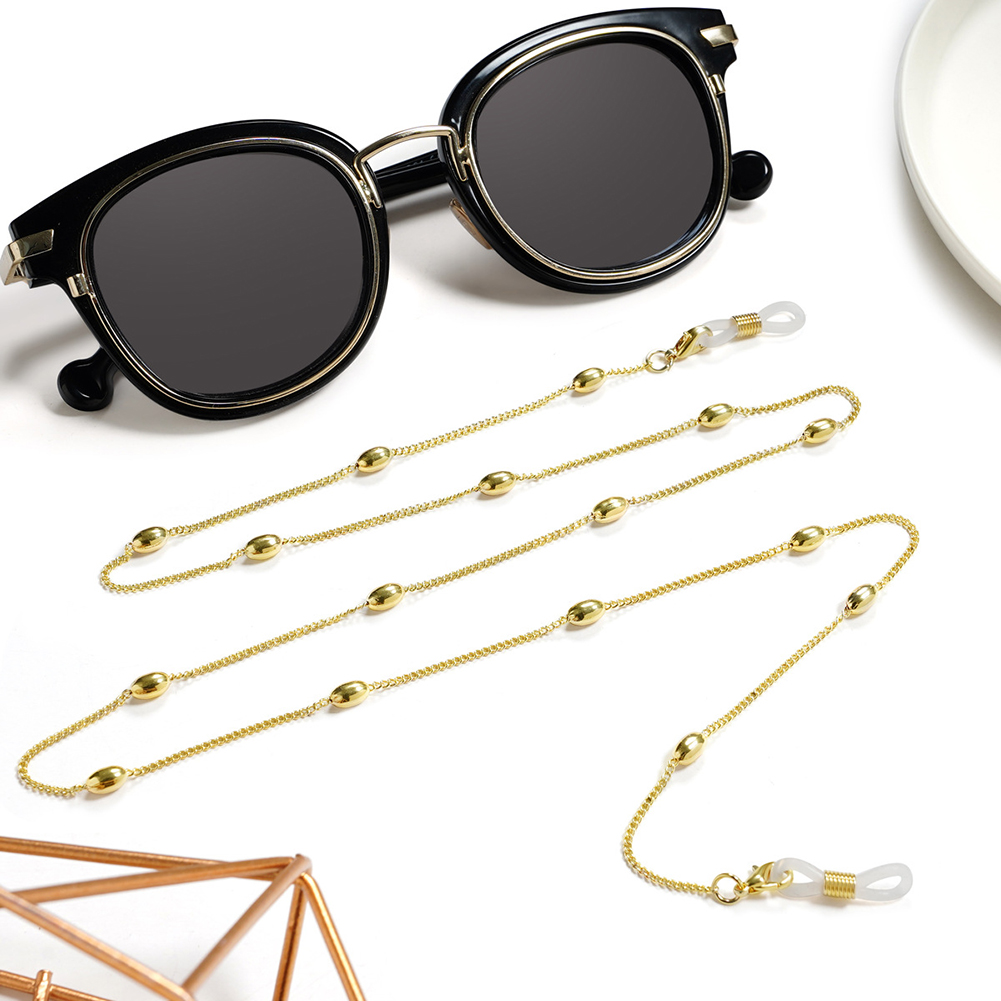 Simple Metal Beaded Glasses Chains For Women Sunglasses Mask Chain Holder Eyeglasses Lanyard Neck Cord