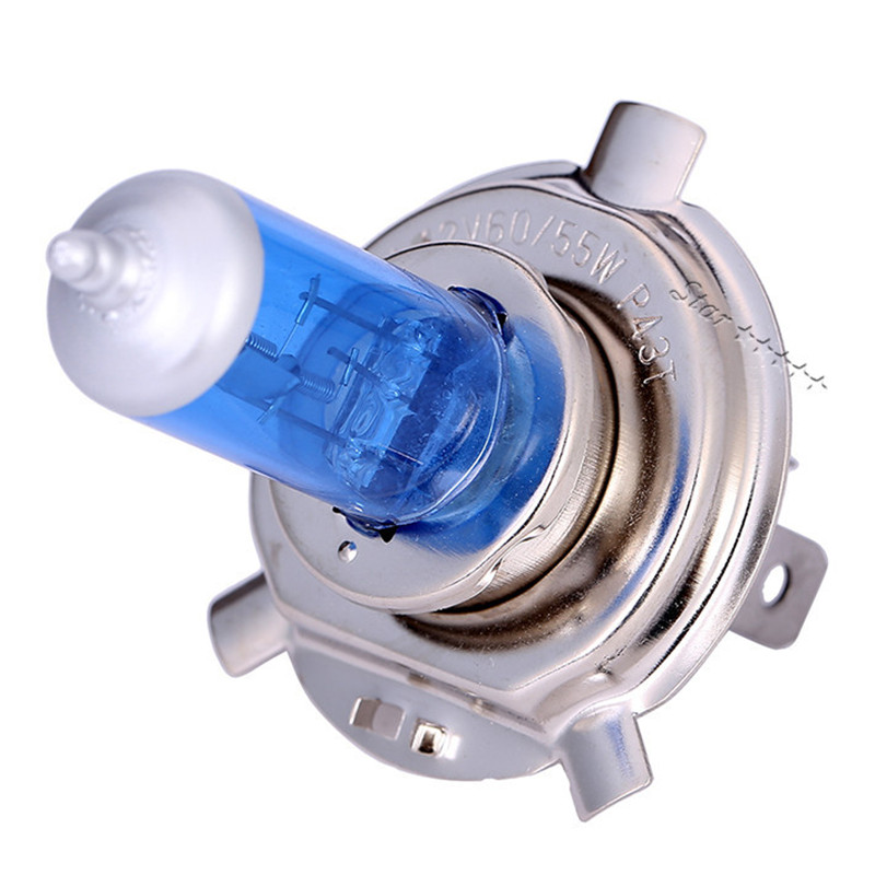 2Pcs H4 55W 12V 5500-6000K Halogen With Packing Box High Power Fog Lights Auto Bulbs Headlight For Ford Car Styling Parking