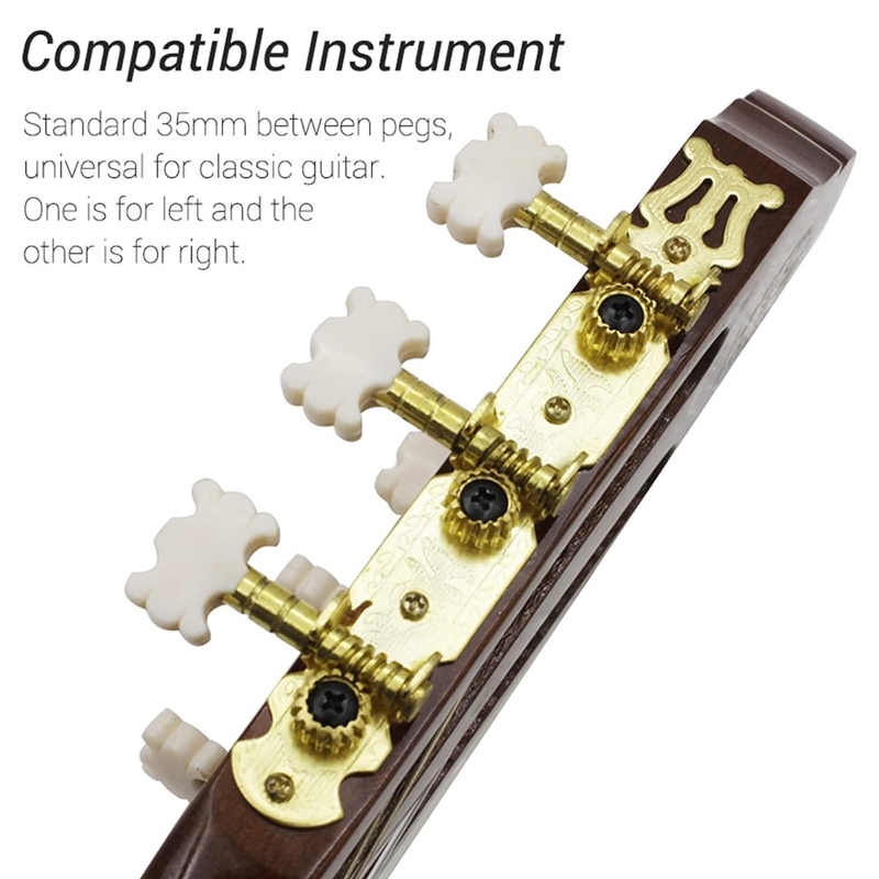 Guitar Tuning Keys,Classical Guitar Knob,Acoustic Guitar Tuning String Button,Guitar Tuning Pegs Keys Durable Easy Install