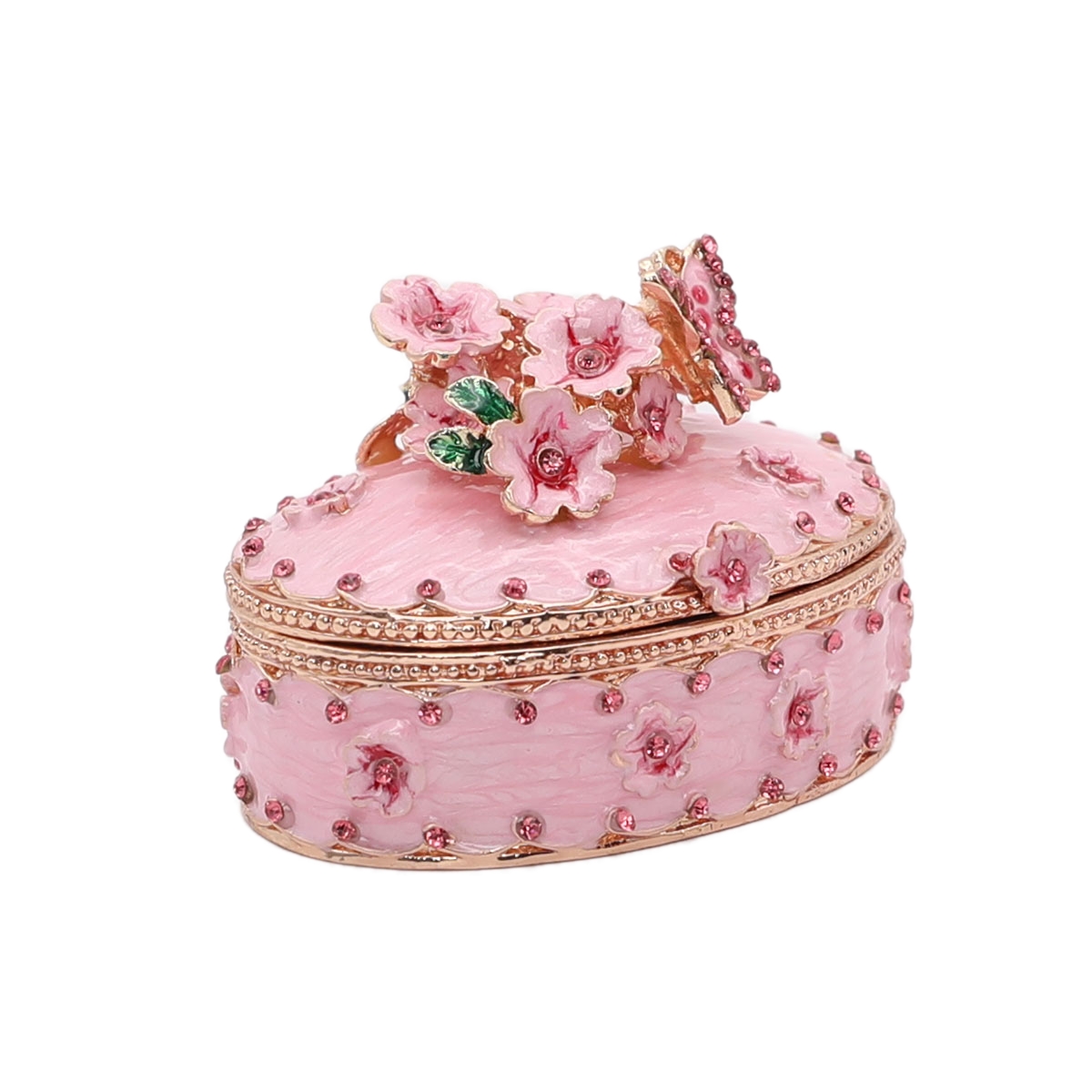 Jewelry Trinket Box Decorative Vintage Style Jewelry Organizer for Women Rhinestones Jewelry Storage Home Decor Unique Gift
