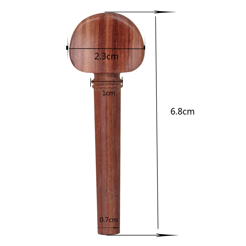 4/4 Violin Parts,Jujube Wood Violin Chin Rest Chinrest With Tuning Peg Tailpiece Endpin Violin Accessory