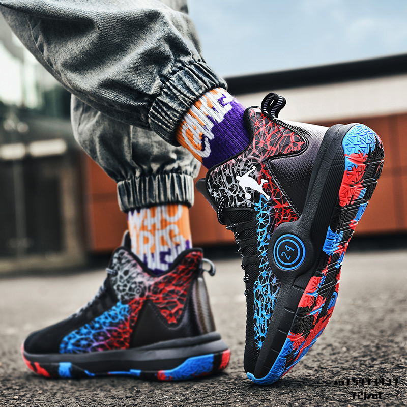 Unisex Shoes High Top Men Basketball Shoes Breathable Non-Slip Wearable Sneakers Men Gym Training Athletic Basket Shoes Women