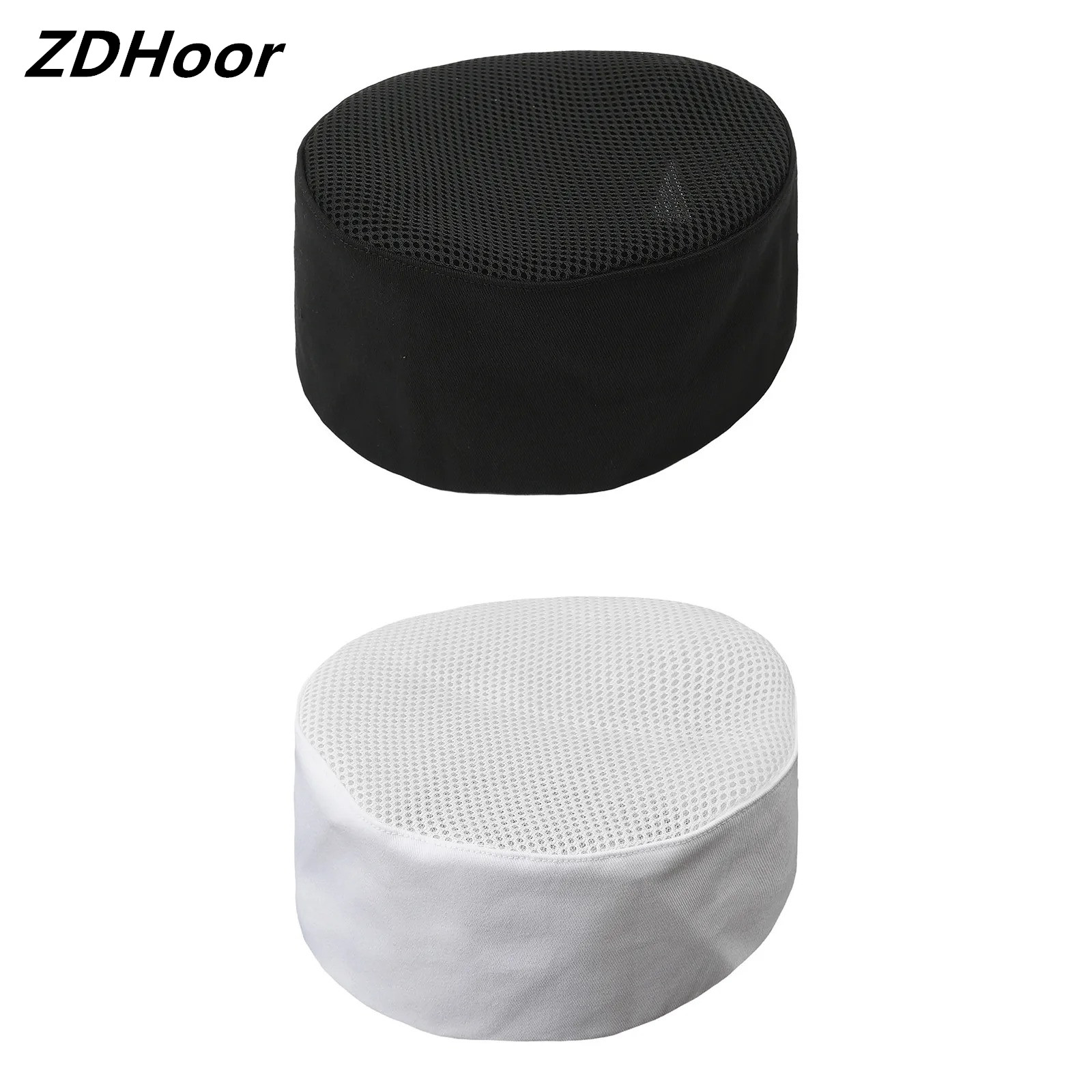 Unisex Chef Hat Kitchen Cooking Mesh Caps Waiter Service Mesh Top Hat Restaurant Hotel Canteen Factory Workshop Hat Baker Cafe