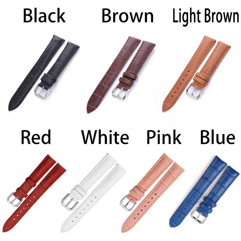 12 14 16 18 20 22mm Watch Strap Genuine Watch Band Watch Accessories Leather Watch Belt Strap Watchbands High Quality