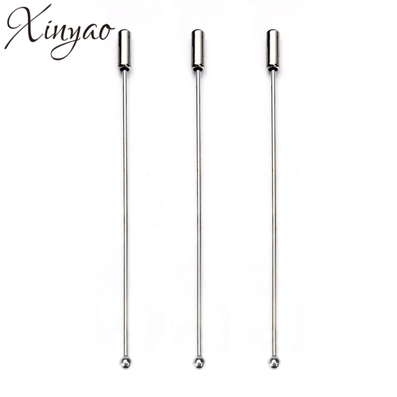 20pcs/Lot 90mm Length Copper Hat Brooch Pins DIY With Stopper Safety Pins Metal Brooch Lapel Pins For Men Women Handmade Jewelry