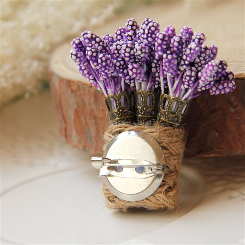 YiYaoFa Victorian Lavender Brooch Handmade Vintage Gothic Jewelry Women Accessories Gift Cute Corsage YBR-37