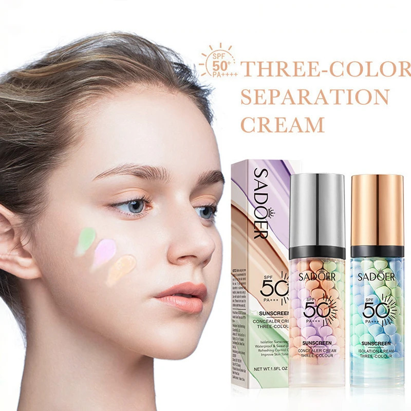 40ml Face Primer Makeup Cream 3color isolation cream Invisible Pores Brighten Correcting Cosmetics 240624