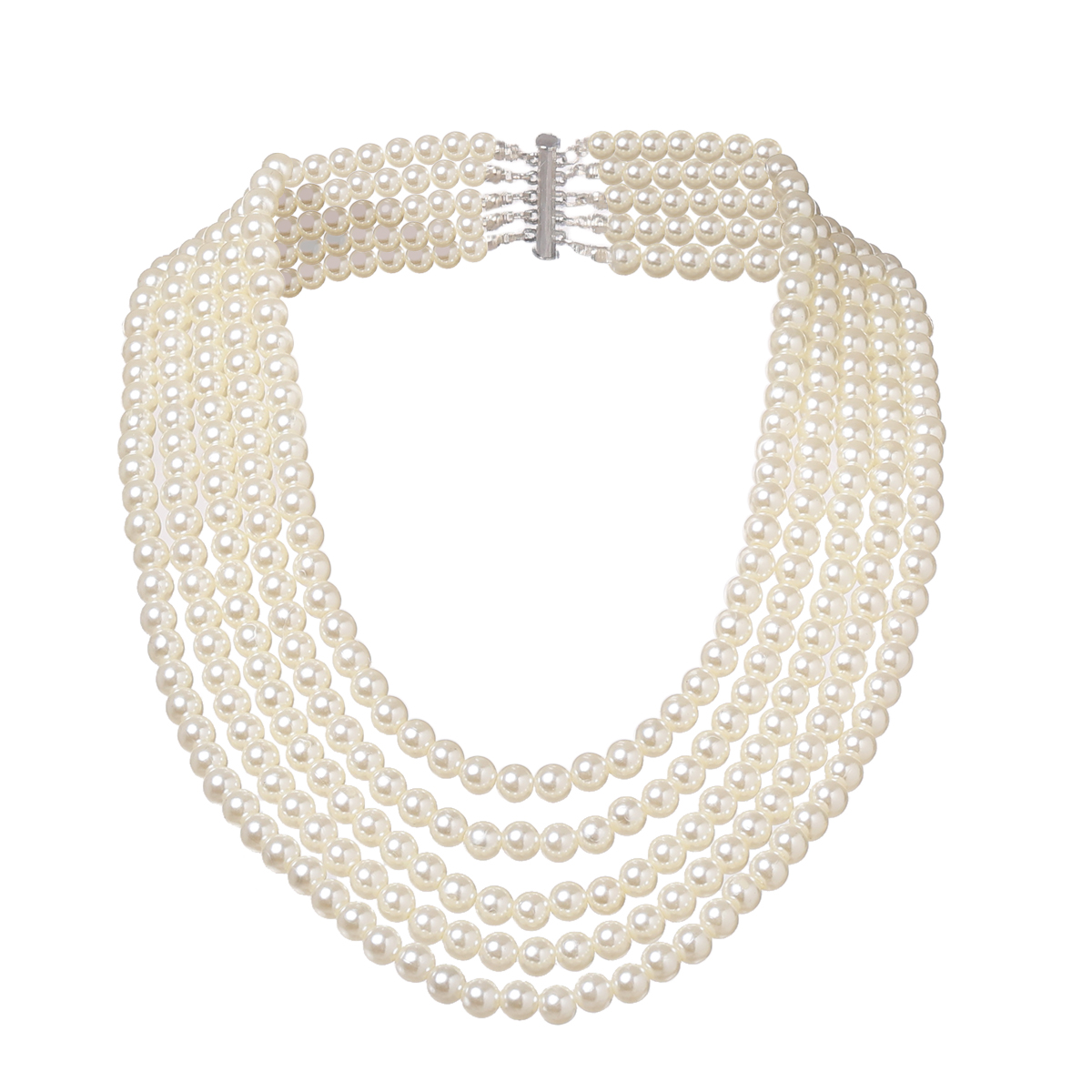 Vintage Queen Cosplay Necklace Fake Pearl Choker Medieval Renaissance Anne Boleyn Costume Accessories