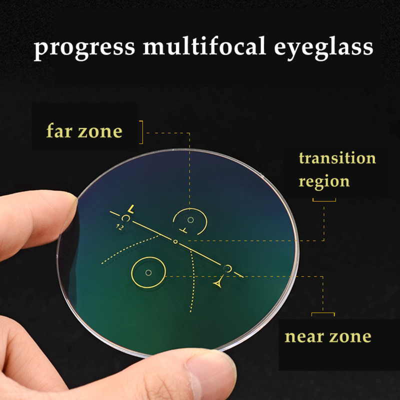 Newest Progressive Multifocal Reading Glasses Men Photochromic Clear Anti Blue Light Presbyopic Glasses High Quality Full-frame