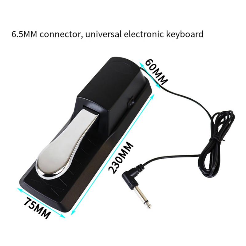 Universal Sustain-Pedal With Polarity Switch For Digital Pianos, Electronic Keyboards, MIDI And Synthesizer Easy To Use
