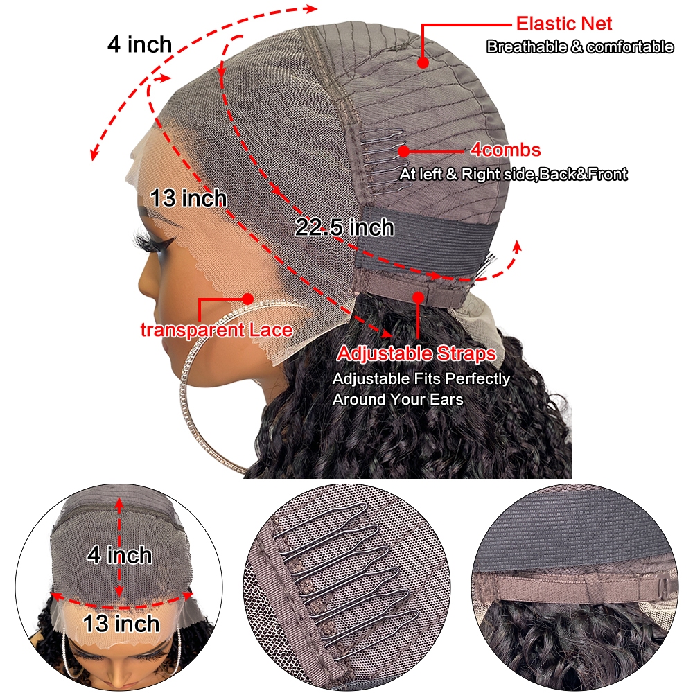 Peruvian Indian Brazilian Natural Black Silky Straight 13x4 Transparent Lace Wig 20 22 24 26 28 Inch 100% Raw Virgin Remy Human Hair