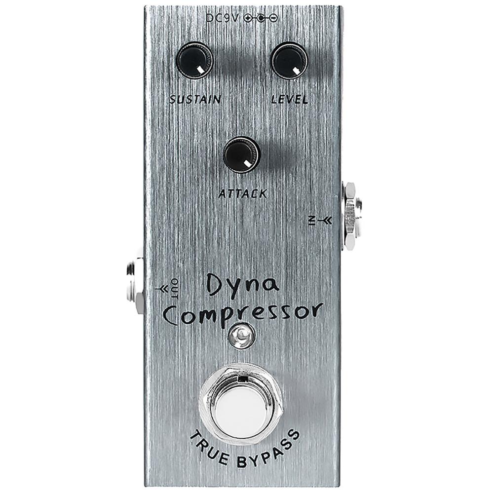 Metal Electric Guitar Effects Pedal Dyna Compressor Overdrive Pedal Volume Tone Knob Effect Pedals With Steel Metal Shell