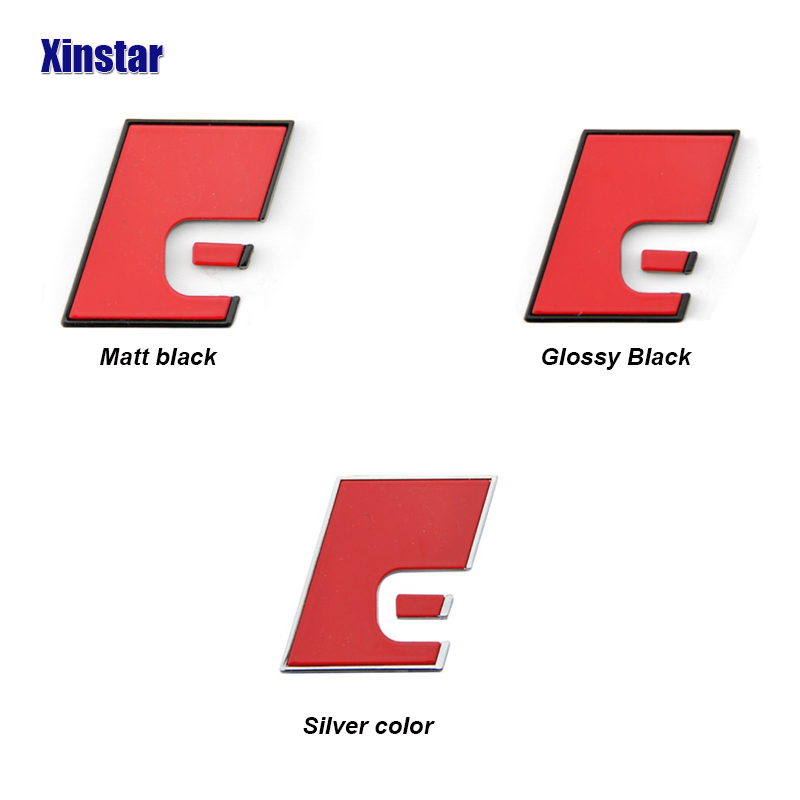 1pc Plastic Red Block For Allroad Emblem Badge Logo Audi A4 A6