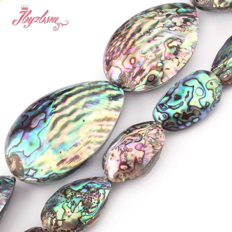 18x33,40x50mm Large Irregular Shape Abalone Shell Natural Stone Beads For DIY Necklace Bracelet Jewelry Making 15"Free Shipping
