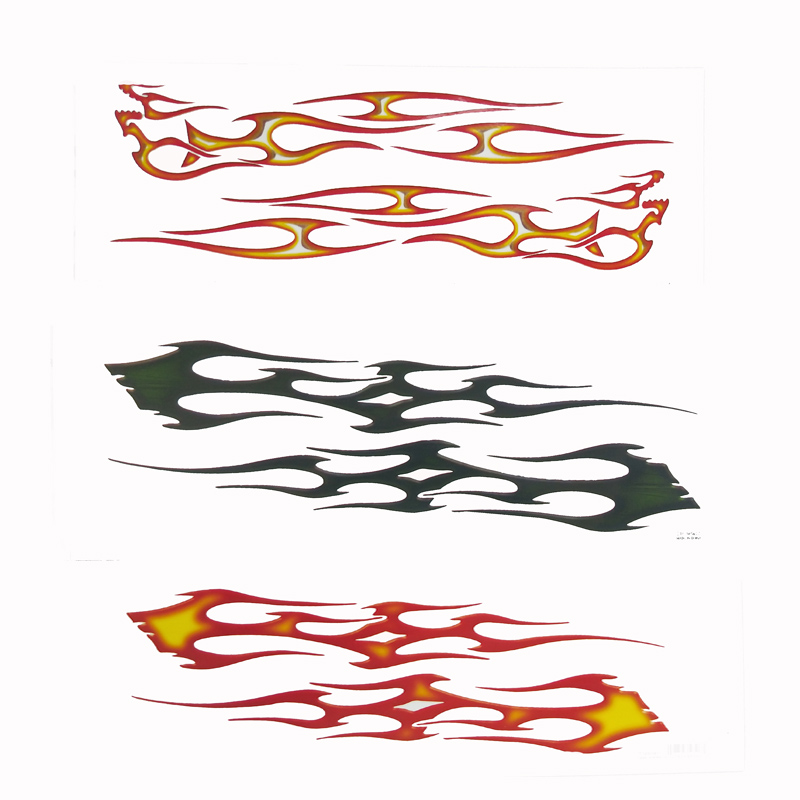 39CM Big Size Flame Decal for Auto Car Motocycle ATV Vehicle Waterproof Fire Sticker Car-styling