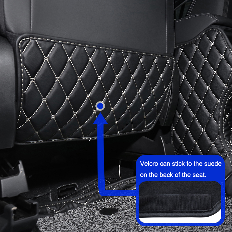 QHCP Microfiber Leathe Car Seat Anti-kick Mat Armrest Anti-Child-Kick Pad B Post Pillar For Subaru Forester 19-22 Car Styling