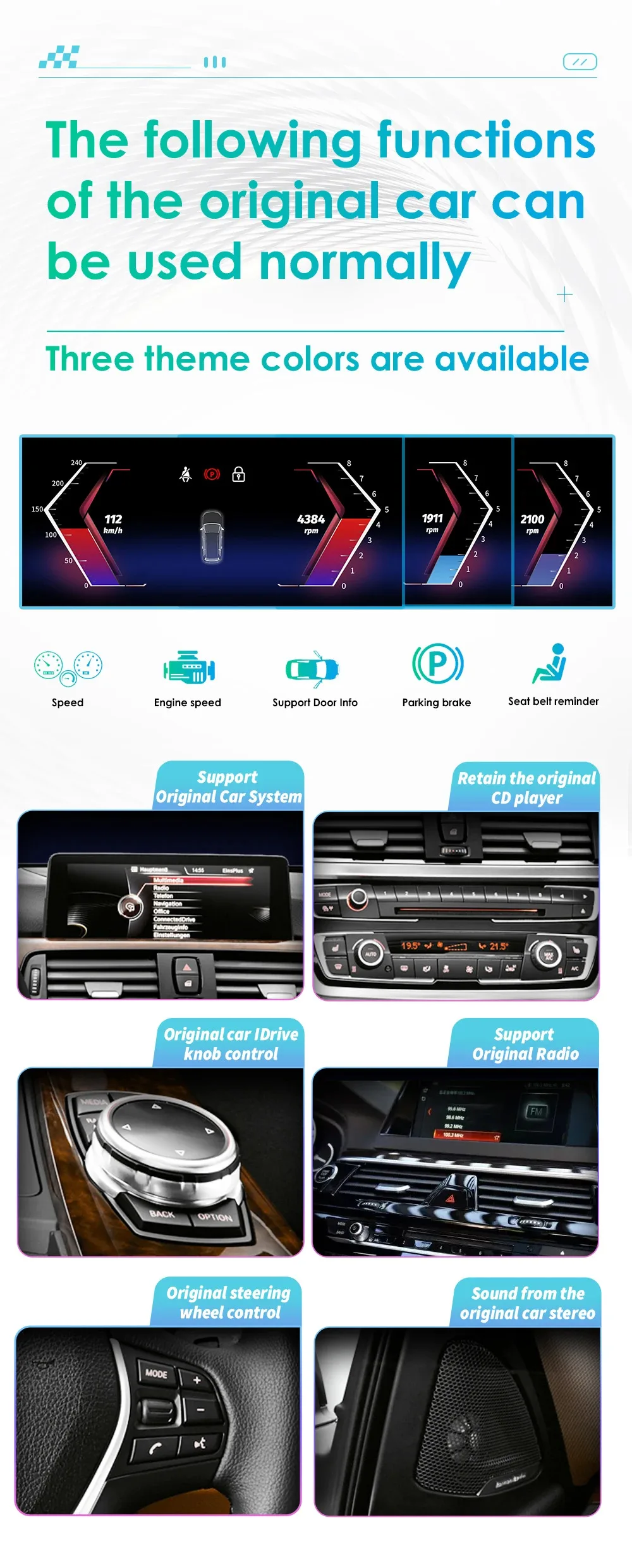 Android Car Radio Multimedia Video Player for BMW E81 E82 E87 E88 2006-2012 CCC CIC Idrive Autoradio Carplay Car GPS WIFI 7862