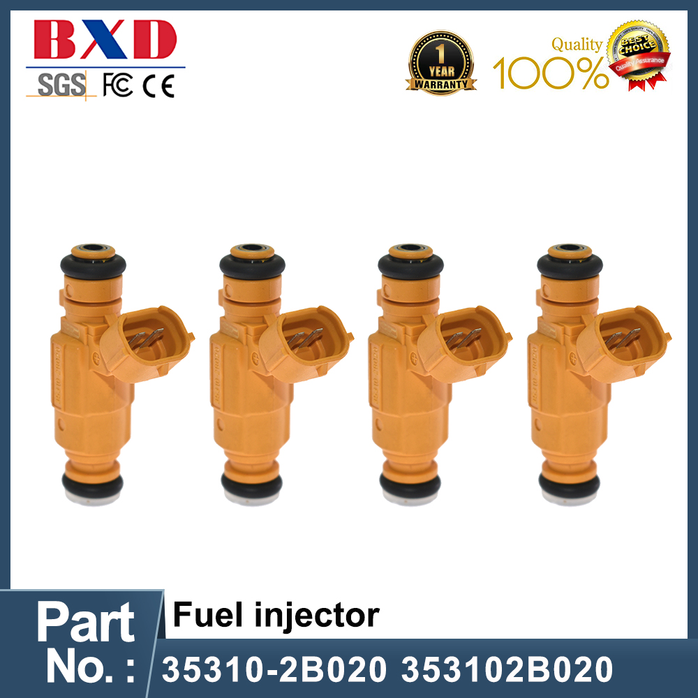 4X Car Fuel Injector Nozzle 35310-2B020 353102B020 For Hyundai i20 i30 Kia Rio Venga Cerato 1.4 1.6 G4FG 35310 2B020 9260930074