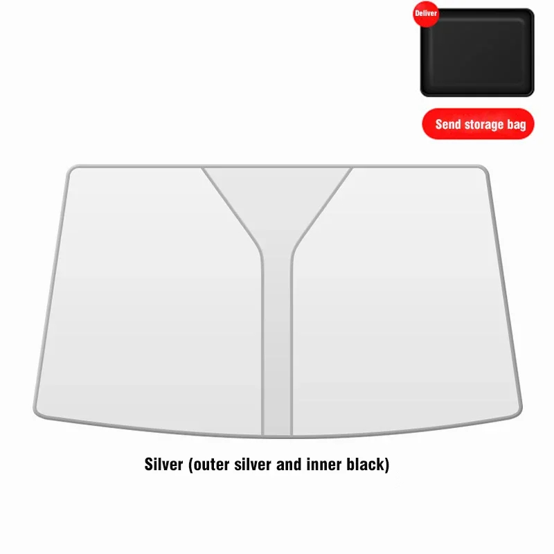Portable Car Sun Shade Sunscreen Heat Insulation Interior Window Windshield Panel Parking Privacy Curtain Easy To Close Suitable