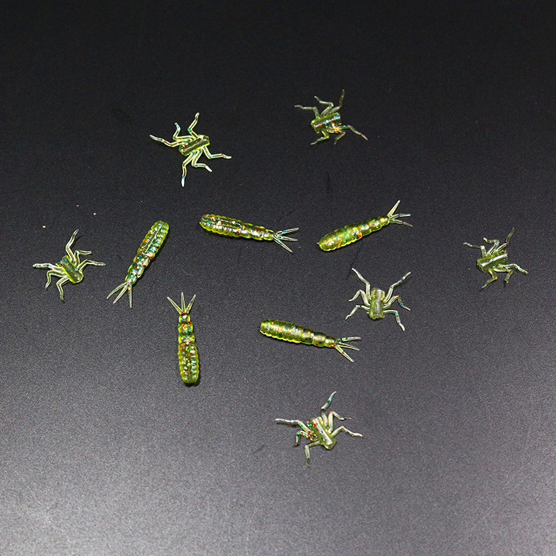 Royal Sissi 2optional colors 10pcs pack artificial damselfly nymph rubber body&legs fly tying materials trout fly fishing lure