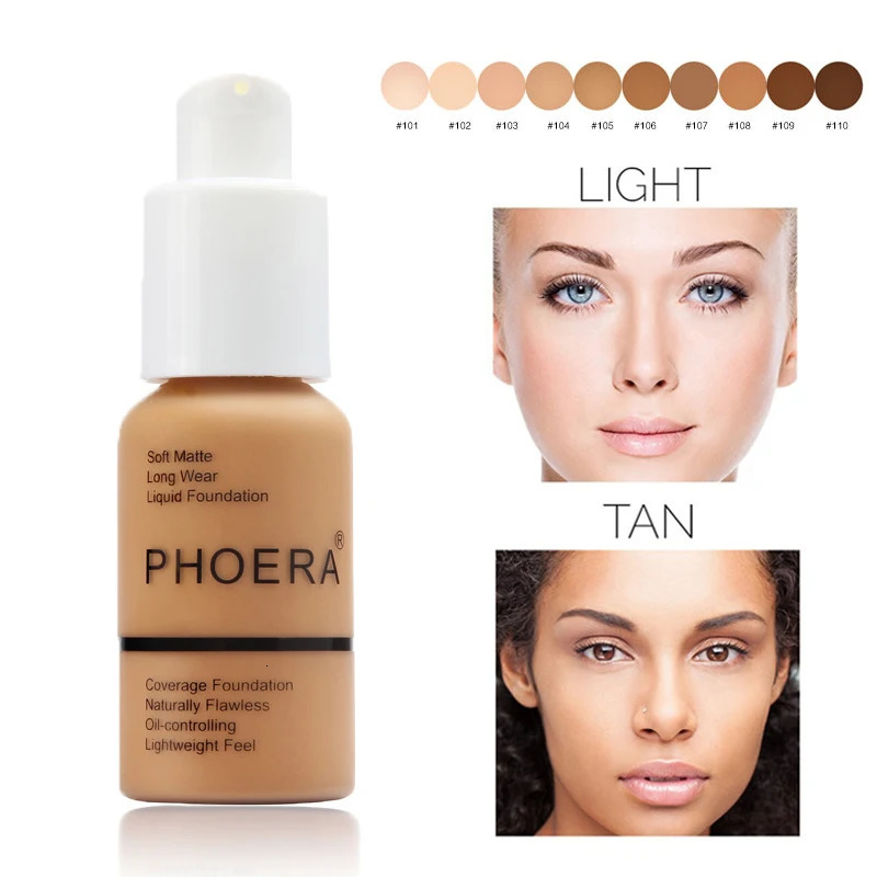 Foundation Makeup Full Coverage Liquid Base Matte Face Concealer Foundation Cream Brighten Moisturizer Oil Control TSLM1 240621
