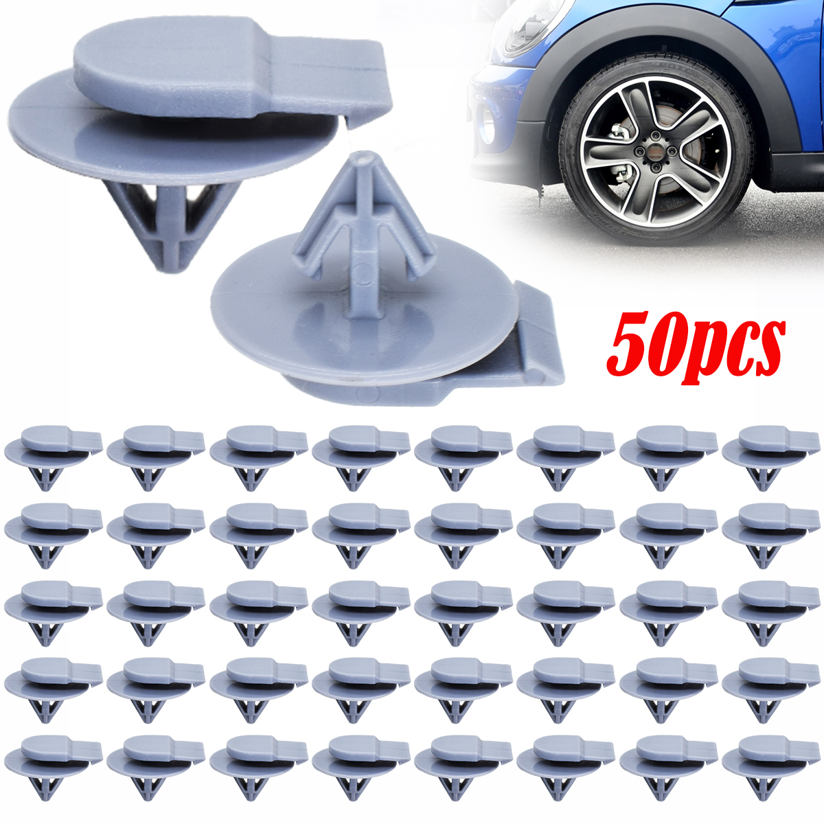 Auto Wheel Arch Trim Panel Clips Fastener Car Rivets For BMW Mini R50 R52 R53 R55 R56 R57 One Cooper S D Convertible Roadster