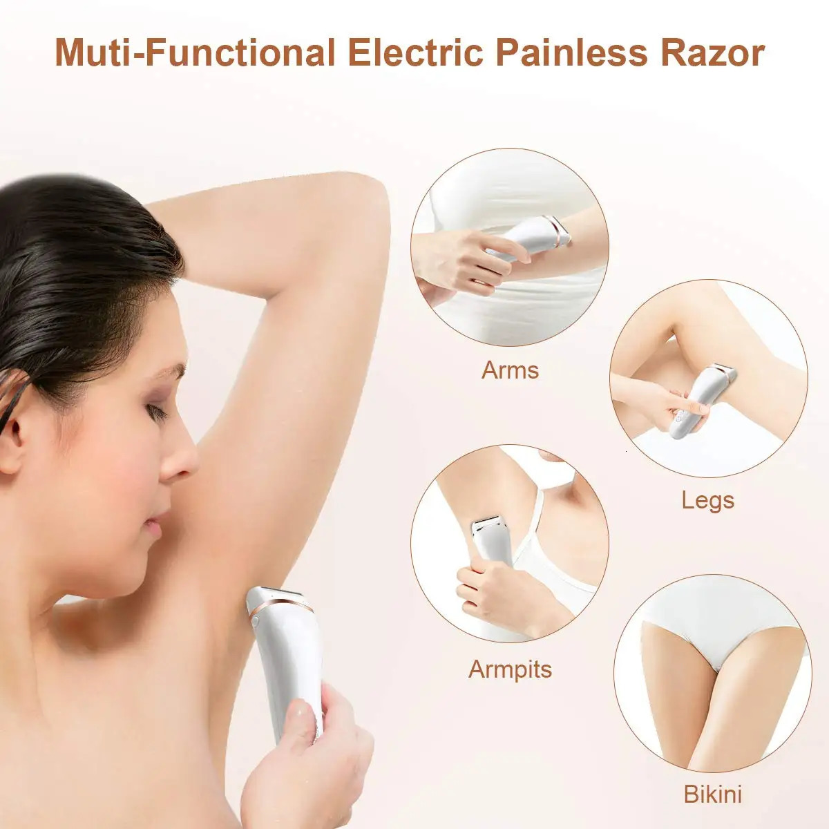 Trimmer for Intimate Haircuts for The Groin Pubic Hair Cuter Armpit Feet Sex Places Zone Cliper Shaving Machine Women Depilation i240624