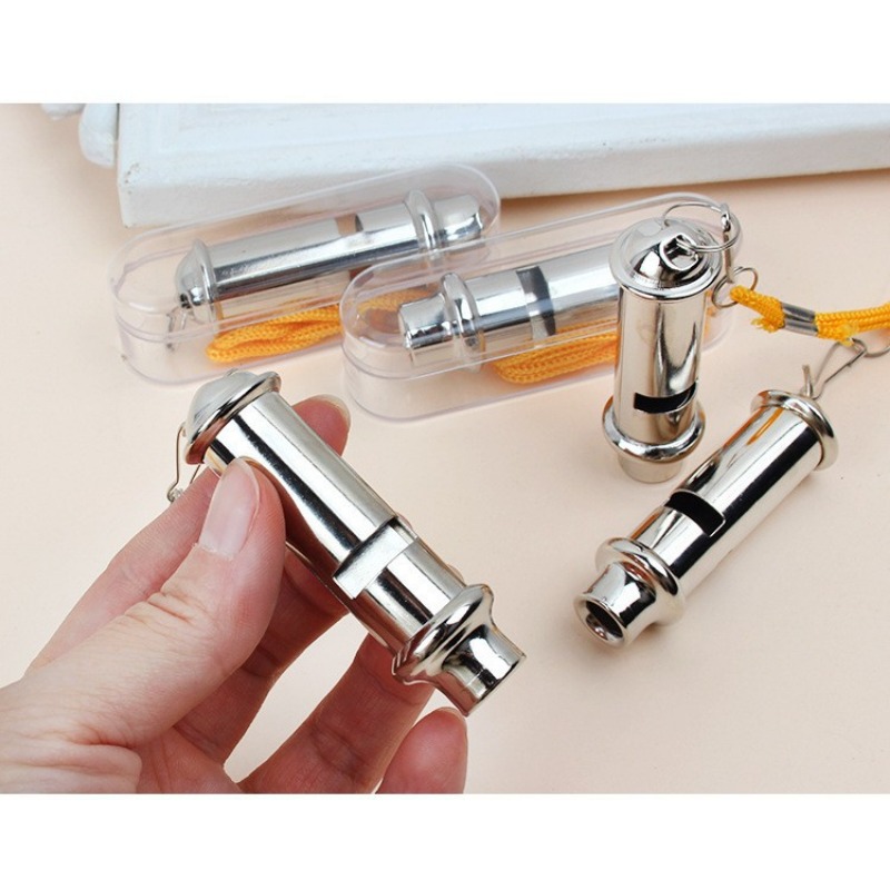 Metal Whistle Referee Sport Rugby Party Outdoor Sport Whistle Training School Soccer Football Handball Lanyard Survival Whistles