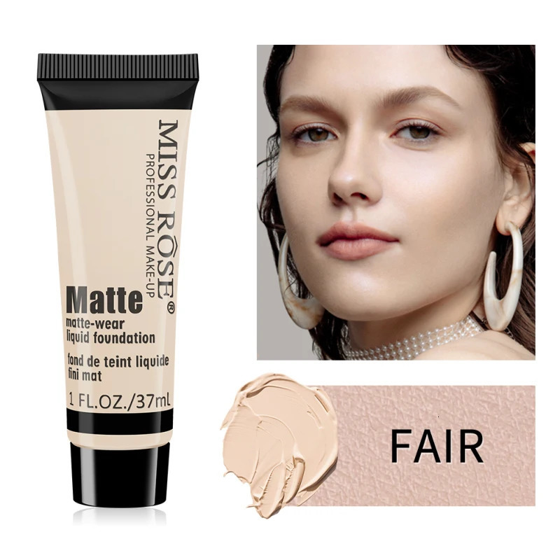 Matte Liquid Foundation Concealer BB Cream Silky Long-wearing Face Con Brighten Skin Tone Makeup Waterproof 240621