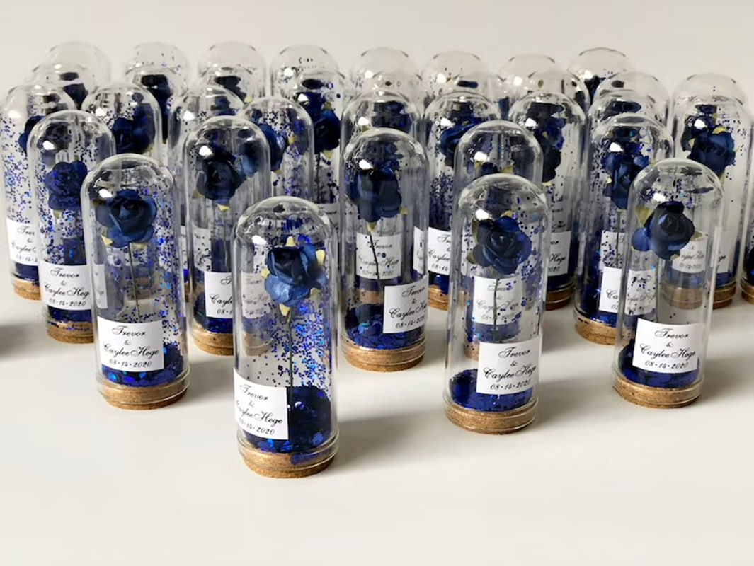 10pcs Wedding Favors for Guests, Wedding Favors, Favors, Dome, Glass Dome, Cloche Dome, Custom Favors, Royal Blue Wedding, Party
