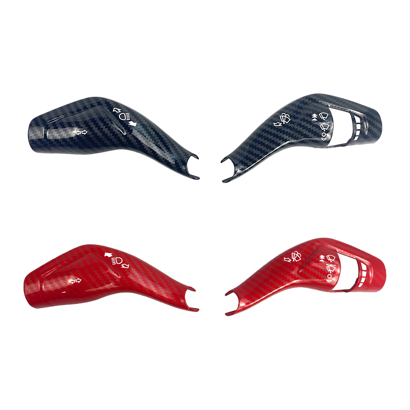 QHCP Car Wiper Shift Cover Steering Wheel Shift Lever Rod Decorative Sticker Trim For Ford Mustang 15-20 Mondeo Taurus Edge Kuga