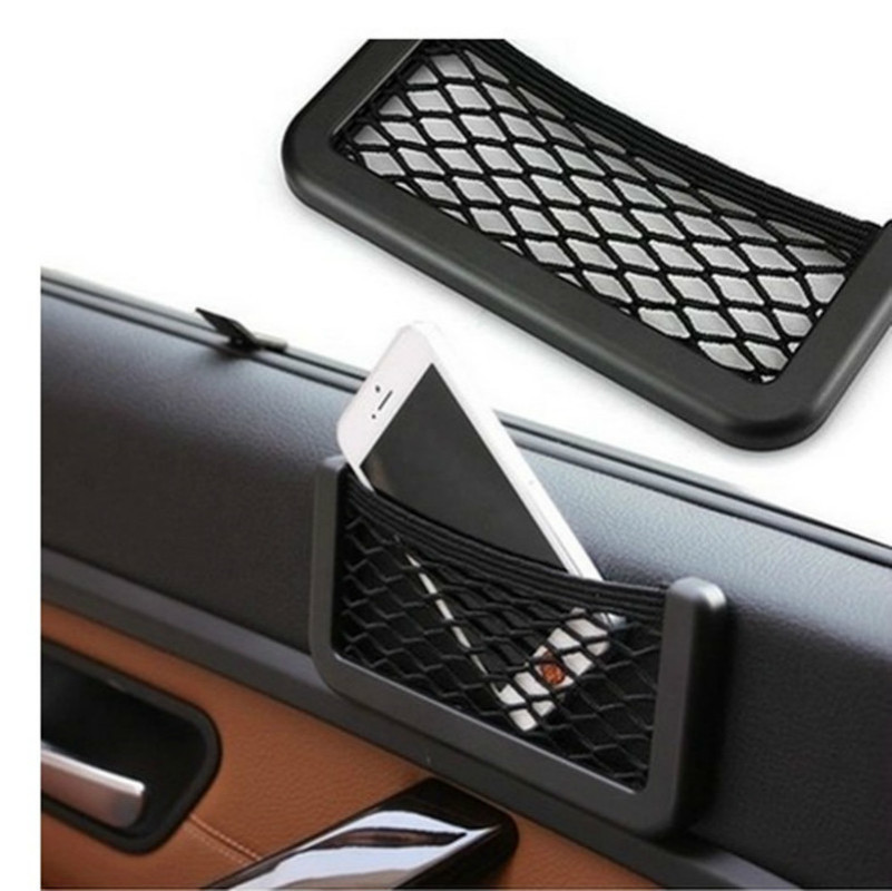 For Nissan Qashqai J11 2014-2019 Car Net Bag Phone Holder Storage Pocket Organizer Car Mesh Trunk Net Holder Stowing Tidying