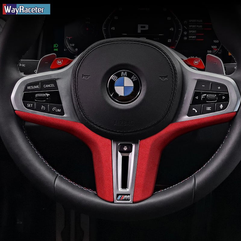 Ultrasuede M Performance Car Steering Wheel Cover Trim Sticker For BMW Z4 G29 M5 F90 X3 G01 X4 G02 X5 G05 X6 G06 M8 F91 F92