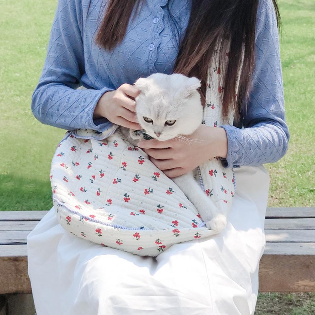 Dog Puppy Kitten Carrier Pet Bag Zipper Closure Soft Large Space Handmade Pet for Travel