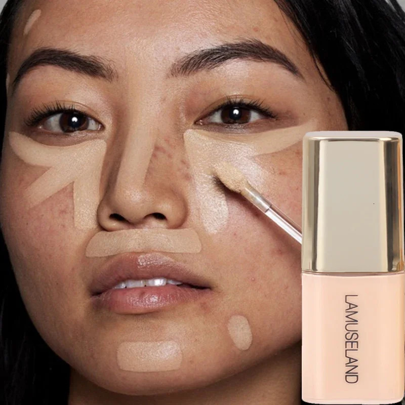 Mini High Coverage Liquid Concealer Corrector Anti Dark Circle Freckle Waterproof Foundation Cream for Face Makeup Base Cosmetic 240621