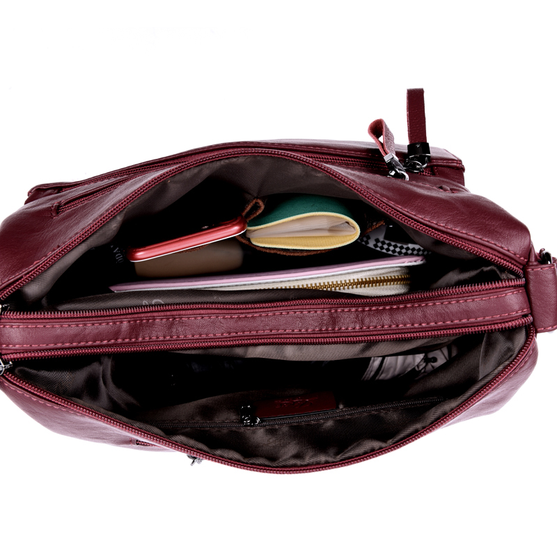 Many Pocket Big Crossbody Bags For Women 2019 Sac A Main Femme Leather Luxury Handbags Women Bags Designer Handbags High Quality