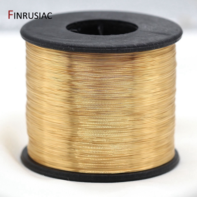 5 Meters Real Gold Plated Copper Wire DIY jewelry accessories 0.3/0.4/0.5/0.6mm Metal Wire For Jewellery Making