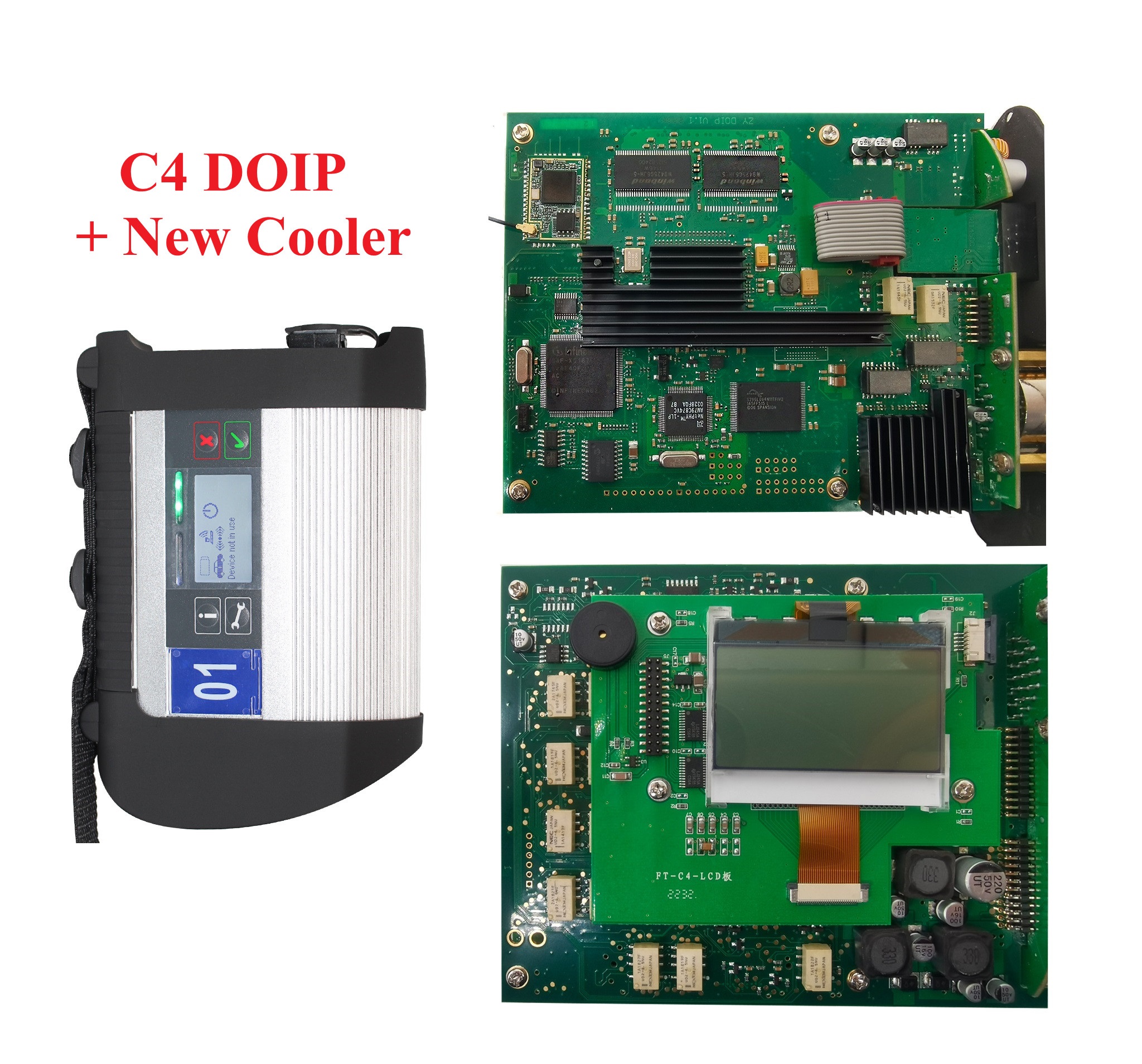 Full Chip MB Star C4 DOIP SD Connect for Benz Car & Truck Auto Diagnostic-Tool (12V+24V) WIFI Diagnosis