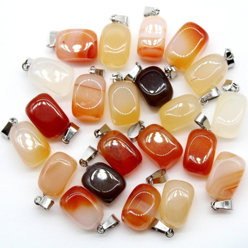 36pcs/lot Bulk Wholesale Irregular Natural Crystal Quartz Stone Pendant For Jewelry Making Necklace Healing Chakra Pendants DIY
